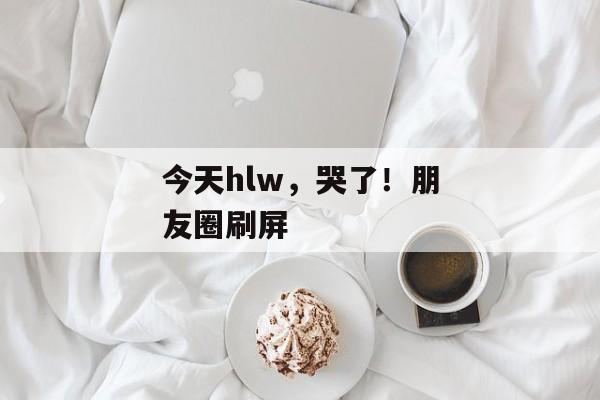 今天hlw，哭了！朋友圈刷屏